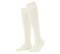 FALKE ClimaWool W Kh lana lyocell lisos 1 par, Calcetines largos Mujer, Blanco Off-White 2040, 37-38