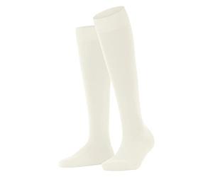 FALKE ClimaWool W Kh lana lyocell lisos 1 par, Calcetines largos Mujer, Blanco Off-White 2040, 37-38