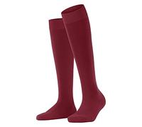 FALKE ClimaWool W Kh lana lyocell lisos 1 par, Calcetines largos Mujer, Rojo Scarlet 8228, 37-38