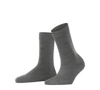 FALKE ClimaWool W So lana lyocell lisos 1 par, Calcetines Mujer, Gris Light Grey Melange 3216, 37-38