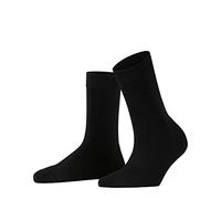 FALKE ClimaWool W So lana lyocell lisos 1 par, Calcetines Mujer, Negro Black 3000, 37-38