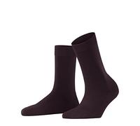 FALKE ClimaWool W So lana lyocell lisos 1 par, Calcetines Mujer, Rojo Barolo 8596, 37-38