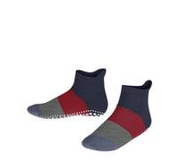 FALKE Colour Block K Hp algodón puños en la suela 1 par, Calcetines para casa Unisex niños, Azul Dark Blue Melange 6688, 27/30 EU