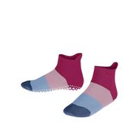 FALKE Colour Block K Hp algodón puños en la suela 1 par, Calcetines para casa Unisex niños, Morado Fuchsia 8856, 31/34 EU