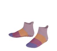 FALKE Colour Block K Hp algodón puños en la suela 1 par, Calcetines para casa Unisex niños, Rosa Thulit 8663, 23-26