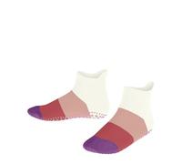 FALKE Colour Block K Hp Algodón Puños En La Suela Calcetines para casa, Blanco Off-White 2041, 39/42 EU Unisex niños