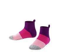 FALKE Colour Block K Hp Algodón Puños En La Suela Calcetines para casa, Rosa Crocus 6962, 31/34 EU Unisex niños
