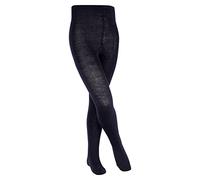 FALKE Comfort Wool K Ti lana algodón gruesas lisas 1 pieza, Pantimedias Unisex niños, Azul Dark Marine 6170, 152-164