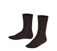FALKE Comfort Wool K Ti lana algodón gruesas lisas 1 pieza, Pantimedias Unisex niños, Marrón Dark Brown 5230, 110-116