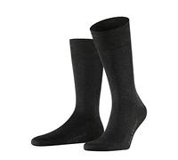 FALKE Cool 24/7 M So algodón lisos 1 par, Calcetines Hombre, Gris Anthracite Melange 3080, 43-44