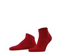 FALKE Cool 24/7 M Sn algodón lisos 1 par, Calcetines cortos Hombre, Rojo Scarlet 8228, 43-44
