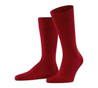 FALKE Cool 24/7 M So algodón lisos 1 par, Calcetines Hombre, Rojo Scarlet 8228, 41-42