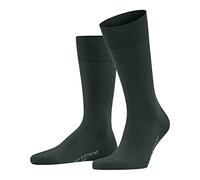 FALKE Cool 24/7 Biologische Baumwolle verstärkte Herrensocken ohne Muster atmungsaktiv schweißfrei dünn Einfarbig 1 Paar Calcetines, Grün (Hunter Green 7441), 39-40 para Hombre