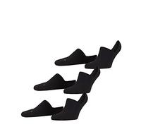 FALKE Cool Kick Invisible 3-Pack U IN suave transpirable secado rápido invisibles unicolor 3 pares, Calcetines pinkies Unisex adulto, Negro (Black 3000), 42-43