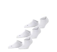 FALKE Cool Kick Sneaker 3-Pack U SN suave transpirable secado rápido corte unicolor 3 pares, Calcetines cortos Unisex adulto, Blanco (White 2000), 39-41