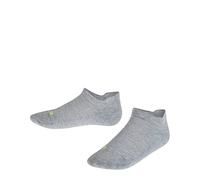 FALKE Cool Kick Sneaker K Sn suave transpirable secado rápido lisos 1 par, Calcetines cortos Unisex niños, Gris Light Grey 3400, 35-38