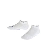 FALKE Cool Kick Sneaker K Sn suave transpirable secado rápido lisos 1 par, Calcetines cortos Unisex niños, Blanco White 2000, 35-38