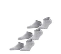 FALKE Cool Kick Sneaker Multipack U Sn suave transpirable secado rápido lisos 3 pares, Calcetines cortos Unisex adulto, Gris Light Grey Melange 3775, 42-43