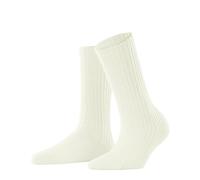 FALKE Cosy Wool Boot W So lana lisos 1 par, Calcetines Mujer, Blanco Off-White 2040, 35-38