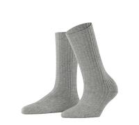 FALKE Cosy Wool Boot W So lana lisos 1 par, Calcetines Mujer, Gris Light Heather 3223, 39-42