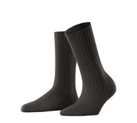 FALKE Cosy Wool Boot W So lana lisos 1 par, Calcetines Mujer, Marrón Dark Brown 5233, 35-38