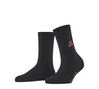 FALKE Cosy Wool Star X-Mas Mujer Calcetines black (3000), 35-38