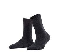 FALKE Cosy Wool W So Lana Cachemira Unicolor 1 Par Calcetines, Gris (Anthracite Melange 3080), 35-38 para Mujer
