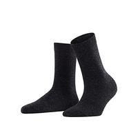 FALKE Cosy Wool W So Lana Cachemira Unicolor 1 Par Calcetines, Gris Anthracite Melange 3080, 35-38 para Mujer