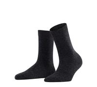 FALKE Cosy Wool W So Lana Cachemira Unicolor 1 Par Calcetines, Gris (Anthracite Melange 3080), 39-42 para Mujer