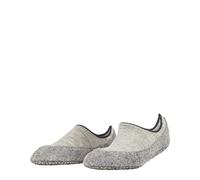 FALKE Cosyshoe Invisible W Hp lana puños en la suela 1 par, Calcetines para casa Mujer, Gris Light Grey Melange 3204, 37-38