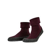Falke Calcetines para casa Hombre Cosyshoe M Hp – lana, puños en la suela – Rojo Barolo 8596, 45/46