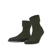 FALKE Cosyshoe M Hp lana puños en la suela 1 par, Calcetines para casa, Verde Dark Moss 7617, 39-40
