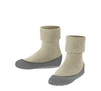 FALKE Cosyshoe Minis K Hp lana puños en la suela 1 par, Calcetines para casa Unisex niños, Beis Sand Melange 4651, 25/26 EU
