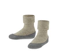 FALKE Cosyshoe Minis K Hp lana puños en la suela 1 par, Calcetines para casa Unisex niños, Beis Sand Melange 4651, 21/22 EU