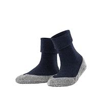 FALKE Cosyshoe W Hp lana puños en la suela 1 par, Calcetines para casa Mujer, Azul Marine Melange 6794, 39/40 EU