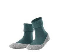 FALKE Cosyshoe W Hp lana puños en la suela 1 par, Calcetines para casa Mujer, Verde Neptun 7476, 37/38 EU