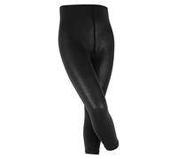 FALKE Cotton Touch K Le algodón lisos 1 pieza, Leggings Unisex niños, Negro Black 3000, 134-146