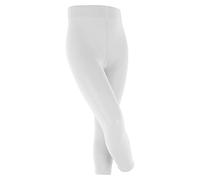 FALKE Cotton Touch K LE algodón unicolor 1 pieza, Leggings Unisex niños, Blanco (White 2000), 98-104