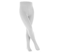 FALKE Cotton Touch K Ti algodón gruesas lisas 1 pieza, Pantimedias Unisex niños, Blanco White 2000, 98-104
