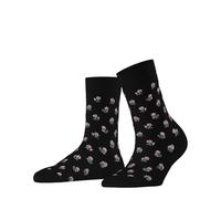 FALKE Cotton Touch Special Edition W So algodón estampados 1 par, Calcetines Mujer, Negro Black 3000, 35-38