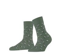 FALKE Cotton Touch Special Edition W So algodón estampados 1 par, Calcetines Mujer, Verde Sage 7538, 35-38