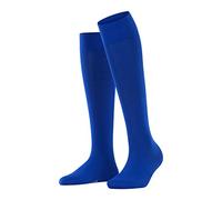 FALKE Cotton Touch W KH algodón largo unicolor 1 par, Calcetines largos Mujer, Azul (Imperial 6065), 35-38