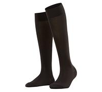 FALKE Cotton Touch W KH algodón largo unicolor 1 par, Calcetines largos Mujer, Marrón (Dark Brown 5239), 39-42