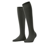FALKE Cotton Touch W Kh algodón lisos 1 par, Calcetines largos Mujer, Verde Military 7826, 39-42