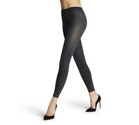 FALKE Cotton Touch W Le algodón lisos 1 pieza, Leggings Mujer, Gris Graphite 3146, XL