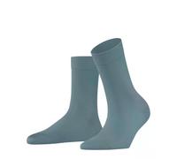 FALKE Cotton Touch W So algodón lisos 1 par, Calcetines Mujer, Azul Monument 6592, 39-42