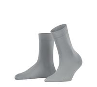 FALKE Cotton Touch W So algodón lisos 1 par, Calcetines Mujer, Gris Silver 3203, 39-42