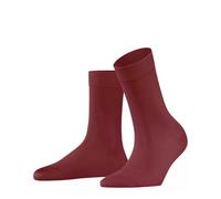 FALKE Cotton Touch W So algodón lisos 1 par, Calcetines Mujer, Rojo Henna 8437, 39-42