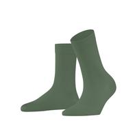 FALKE Cotton Touch W So algodón lisos 1 par, Calcetines Mujer, Verde Sage 7538, 35-38