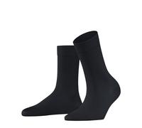 FALKE Cotton Touch W SO algodón unicolor 1 par, Calcetines Mujer, Gris (Graphite 31460), 35-38